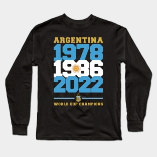 Argentina World Cup Champions Qatar 2022 Long Sleeve T-Shirt